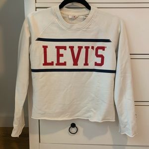 Levi’s cropped knit sweatshirt